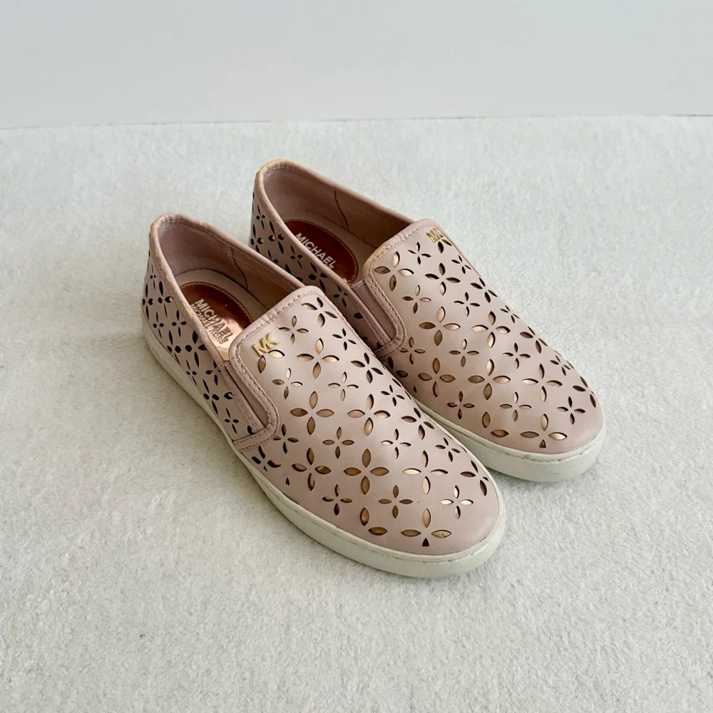 Michael Kors Light Pink Slip on Sneakers Size 7.5